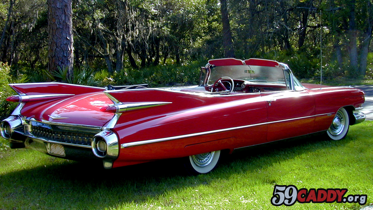 Red 1959 Cadillac Convertible 1959 Red Cadillac Convertible