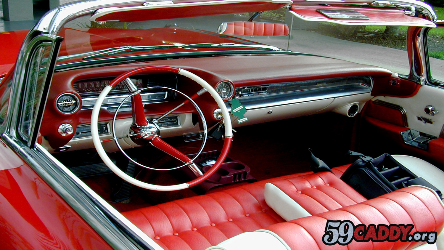 Red 1959 Cadillac Convertible 1959 Red Cadillac Convertible